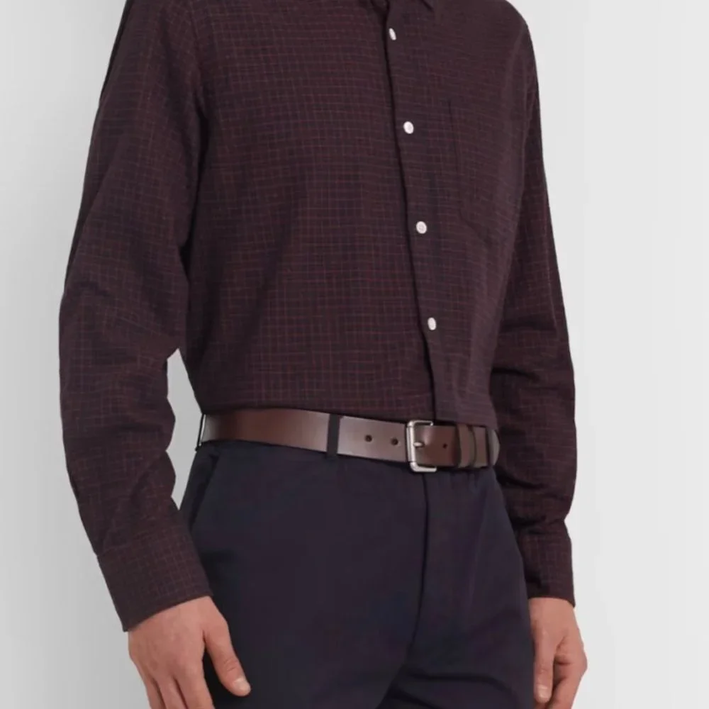 Polo Ralph Lauren Leather Roller-Buckle Brown Belt